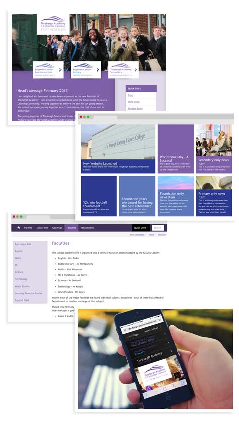 Mobile-friendly, great-looking websites for Academies and Trust Schools